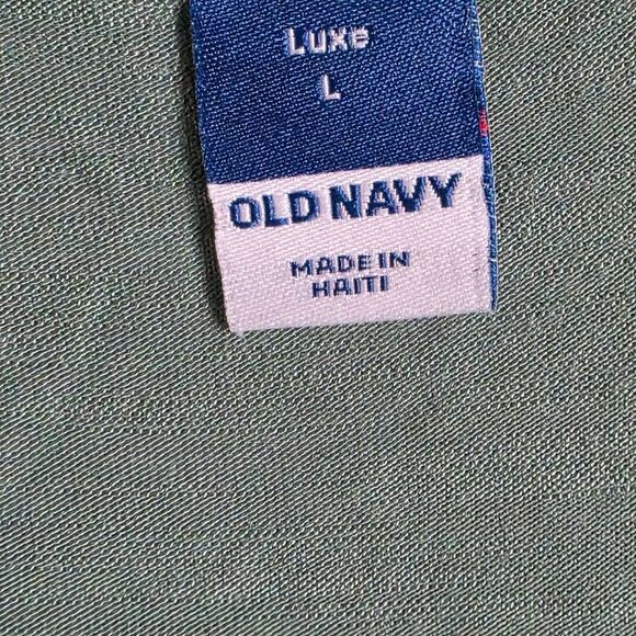 Old Navy Luxe Green Scoop Neck Relaxed Tee L - Picture 4 of 6